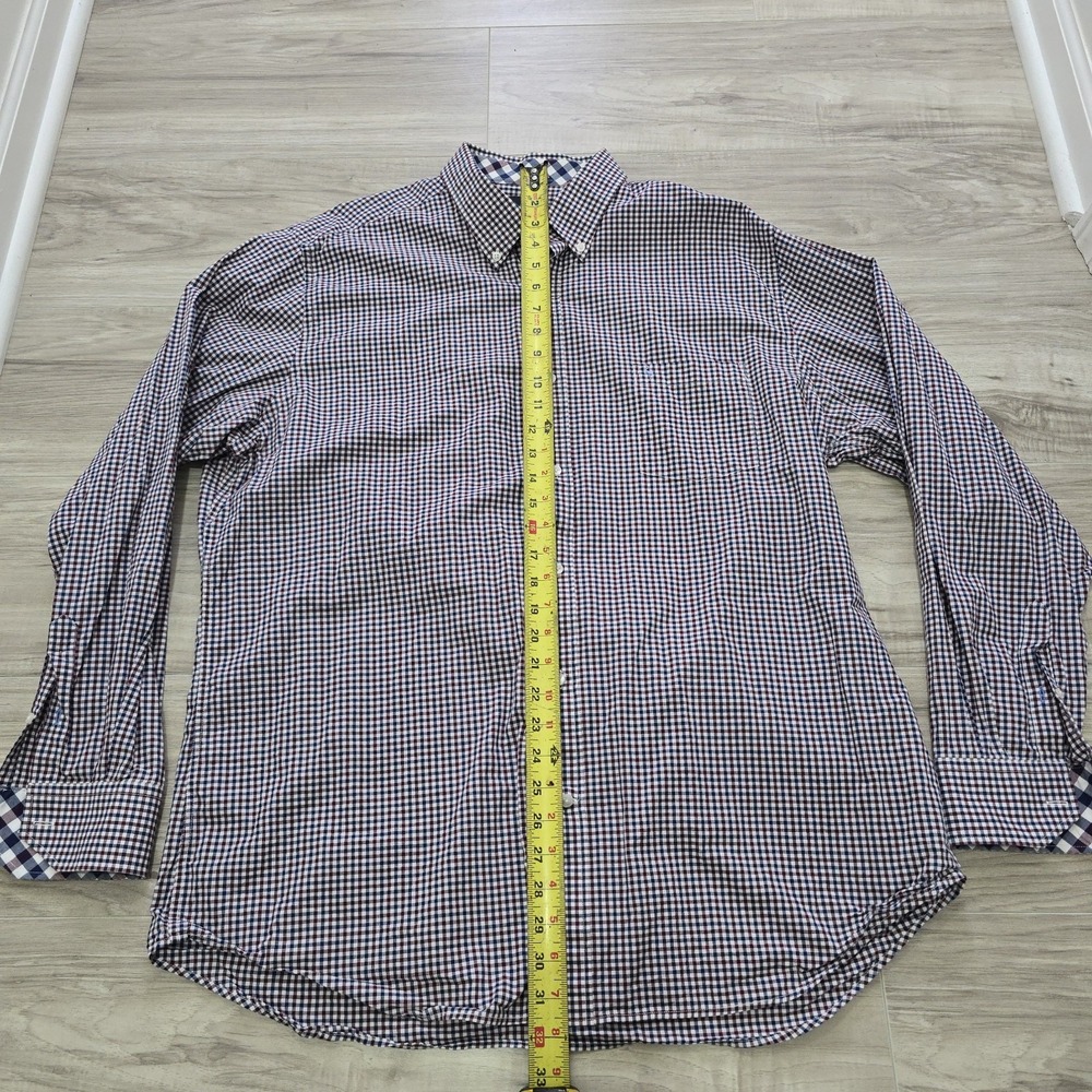 Tailorbyrd Shirt Mens Button Shirt Blue Red Check 2XL - Picture 7 of 11